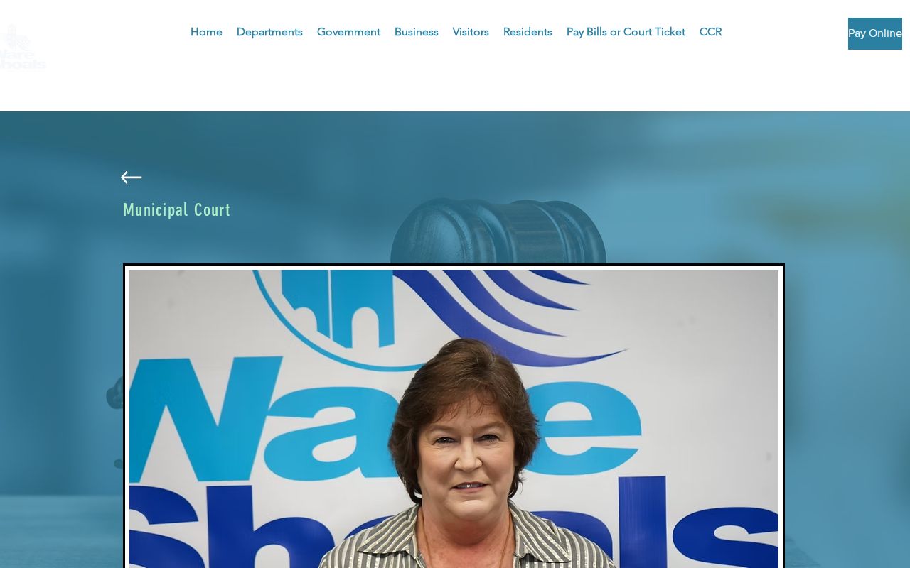 Ware Shoals warrant records: town Municipal Court contact page